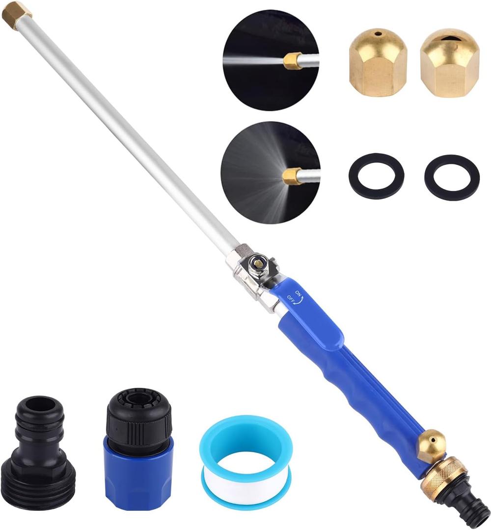 Upgraded Jet Nozzle for Garden Hose Power Washer Wand Hydro
