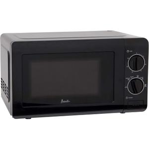 Avanti MM07V1B Microwave Oven 700-Watts Compact Mechanical with 5 Power Settings, Defrost, Full Range Temperature Control and Removable Glass Turntable, 0.7-Cu.Ft, Black