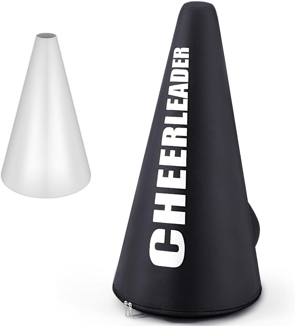 Cheer Megaphone Bag Cheer Megaphone Carrying Bag Cheerleader Storage Bag with Adjustable Shoulder Strap for Football Basketball Homecoming Squad Team Party Dance Club Parade Competition