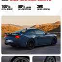 Rear Red LED Side Marker Lights for Ford Mustang 2024+, Smoke Lens Side Reflectors Lamps for Mustang Gen7/S650 2024 2025 Accessories(Rear,2PCS)