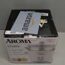 AROMA Rice Cooker, 2-Cup (Uncooked) / 4-Cup (Cooked), Steamer, Grain Cooker, Soup Maker, Oatmeal Cooker, Auto Keep Warm, 1 Qt, White, ARC-302-1NG