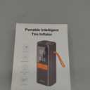 Tire Inflator Portable Air Compressor, 5X Faster 150PSI Car Tire Air Pump for Inflatables, 12V DC Wireless Tire Inflator with Digital Pressure Gauge/LED Light, for Car/Motorcycles/Bicycles/Balls