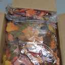 DearHouse 2 Pack Fall Garland Maple Leaf, 5.9Ft/ Piece Hanging Vine Garland Artificial Autumn Foliage Garland Thanksgiving Decor for Home Wedding Fireplace Party Christmas (Orange)