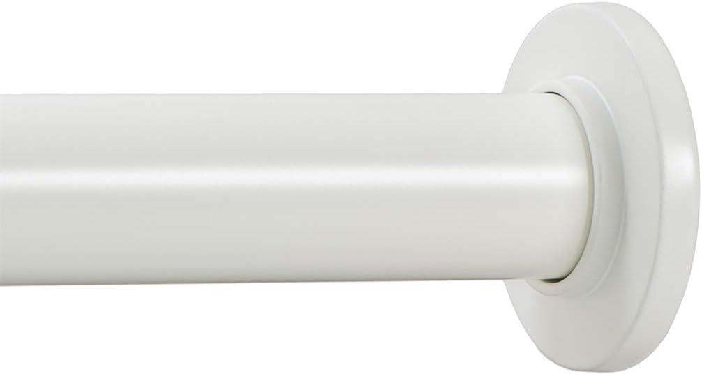 Ivilon Tension Curtain Rod - Spring Tension Rod for Windows or Shower, 54 to 90 Inch. Ivory