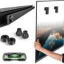 No Stud TV Wall Mount for Drywall 32-75 Inch, No Drill TV Bracket Holds up to 150lbs, Studless TVs Hanger Tilts 5 with Max Vesa 600x400, Low Profile, Tool-Free No Damage Easy Install for Home, Renter