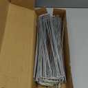 HongWay 120 Pack 12 Inch Landscape Staples, Garden Stakes 11 Gauge Galvanized Ground Staples Lawn Yard Tent Fence Stakes Landscaping Fabric Pins for Gardening Secure Outdoor Decorations