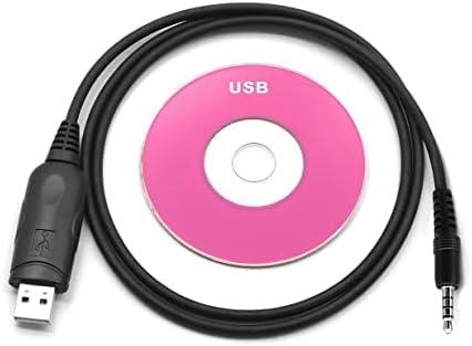 NEWASHAN USB Program Cable for Yaesu Vertex Standard Radio FT-2DR FT-70D VX-2R VX-3R VX-231 VX-261 VX-451 Walkie Talkie Clone Cord Cat Lead Wire CT-42 CT-106 3.5mm 1-pin