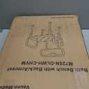 Vaunn Medical Deluxe Spa Shower Chair with Arms and Back, Bath Seat for Seniors, 350 lbs Max Weight, White With Light Gray Arms