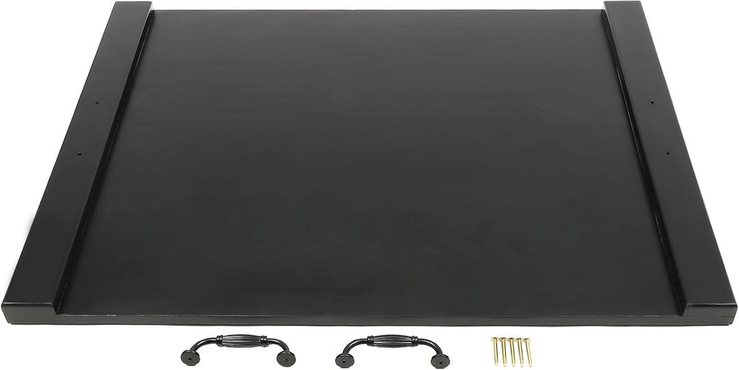 Ounter Space Top Cover Decorative Tray Top Cover Stove Top Cover  Pine Wood Board Stove Cover Kitchen Space Saver Decorative Tray For Kitchen Noodle Board Stove, Sink  Anti-Slip Handles