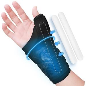 Tolaccea Thumb Wrist Ice Pack for Pain Relief, Soft Gel Cold Pack for Hot & Cold Therapy, Reusable for Injuries,Arthritis,Tendonitis,Carpal Tunnel,Swelling & Bruises - for Either Wrist