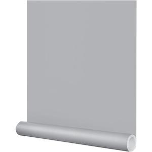 FUKU MON 24"x394" Grey Wallpaper Matte Solid Gray Contact Paper Self-Adhesive Peel and Stick Thick Removable Texture Wallpaper for Bedroom Cabinets Livingroom (Ligth Gray)