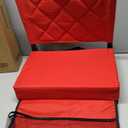 Sheenive Red Stadium Seats for Bleachers with Back Support, Padded Soft Comfy Backs and Cushion, Extremely Large and Portable