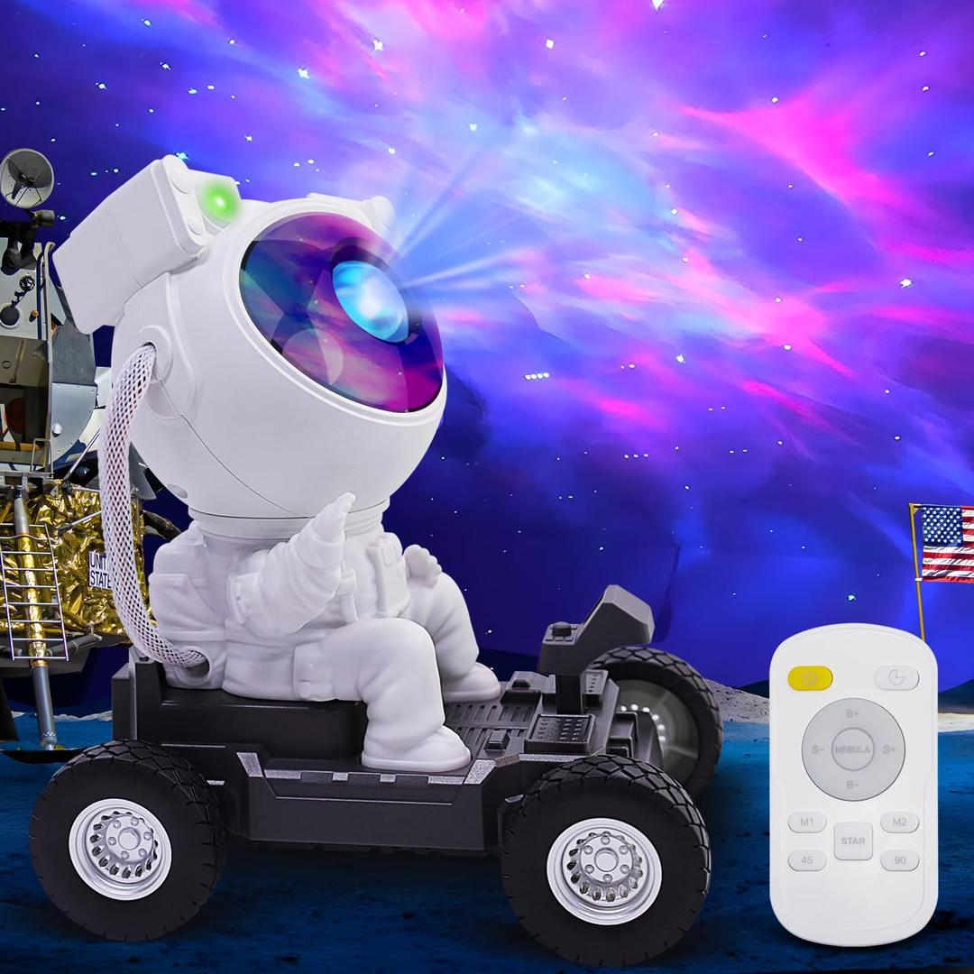Astronaut Space Man Buddy Projector, 360 Star Projector Galaxy Nebula Light Sky LED Night Light Space Starlight Spaceman Lamp Gift for Kids Adults Bedroom Ceiling Room Decor