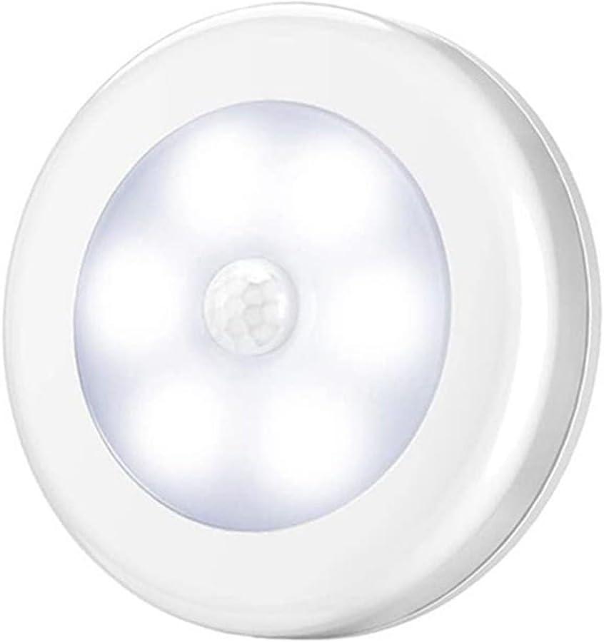 Motion Sensor Night Light, Battery Operated, White | Portable LED Cordless Night Light, Bright Sensor Wall Lamp for Stairs, Wardrobe, Cabinet, Bedroom, Washroom, Garages