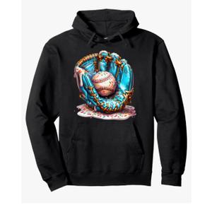 Baseball Life Style 101 Apparel Youth Drip Baseball Boys Kid Pullover Hoodie S