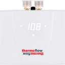 Thermoflow 240V Electric Mini Tankless Water Heater Point of Use On Demand Instant Hot Water Heater for Sinks Wall Mounted, CSA Certified 5.5kW Hard Wired