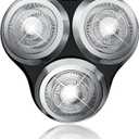 SH90 Replacement Heads Compatible with Philips Norelco Shavers Series 9000, New Version of Metal Wheel Buckle and Upgrade Double-Layer Precision Replacement Blades(3 Pack)