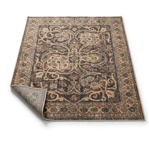 Antique/Moss 9'-0" x 12'-0" .13" Thick Area Rug, Soft, Durable, Vintage Inspired, Distressed, Low Pile, Non-Shedding, Easy Clean, Printed, Living Room Rug