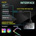 EZDIY-FAB Adapter Cable for Corsair RGB HUB, Lighting Node CORE, Commander CORE and iCUE Commander CORE XT, Smart RGB Lighting, Connect to Any 5V 3-Pin ARGB Devices (2 x 10cm)