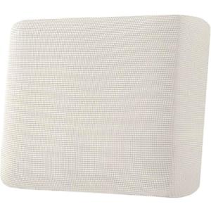 H.VERSAILTEX Super Stretch Individual Seat Cushion Covers Sofa Covers Couch Cushion Covers Slipcover Sets Thick Jacquard Textured Twill Fabric (1 Piece Chair Cushion Cover, Ivory)