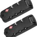 Zoofen 2 Pack Luggage Lock TSA007 Security Lock Luggage Suitcase Baggage Lock