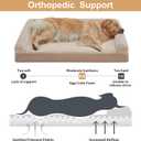BFPETHOME Dog Beds for Large Dogs, Orthopedic Dog Bed for Medium Large Dogs,Big Waterproof Couch Pet Bed with Removable Washable Cover