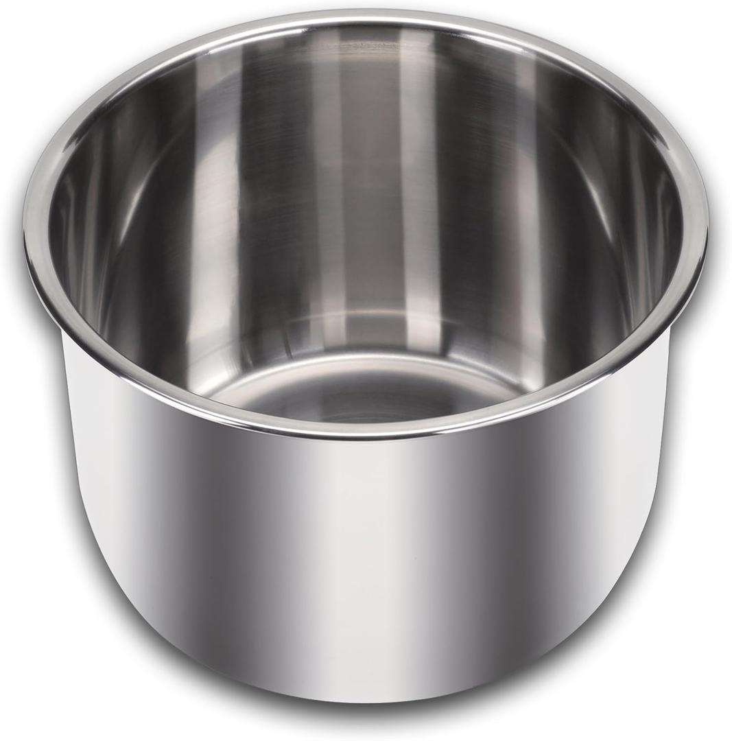 Instant Pot Stainless Steel Inner Cooking Pot 6-Qt, Polished Surface, Rice Cooker