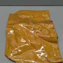 KAMEILONG Women's Large PVC Tote Bag Letters Print Handbags Paper Shoulder Bag Clear Shopping Hobo Bag (Brown)