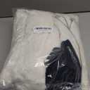 Yousify Mens Fuzzy Sherpa Jacket Casual Fleece Full Zip Stand Collar Coat Fall Winter Warm Outwear (Medium, White)