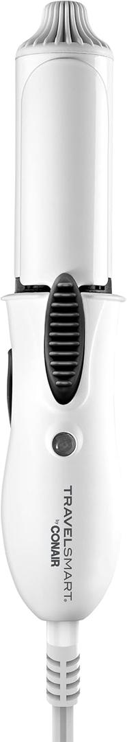 Conair Travel Curling Iron, Mini 1- Inch Ceramic Curling Iron in White by Travel Smart (Small)