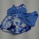 Girls Swimsuit 3 Piece Bathing Suit Criss Cross Bikini Set Girls' Swimwear with Shorts 11-12Y