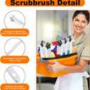 Rtteri 48 Pcs Kitchen Scrub Brush Bulk Plastic Sink Bathroom Cleaning Edge Corner Brush for Household Bottle Dish Tile Lines Window Track Crevice with Stiff Bristle