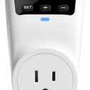 BSEED Voltage Protector Electronic Surge Protector Outlet, 1800W Wall Surge Protector for Refrigerator, TV, PC, Home Appliance, Voltage Regulator with LED Display Screen, Adjustable, 15A, 120V, 1 Pack