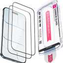 UARMOR Screen Protector for iPhone Air, HD Clear, 9H Tempered Glass with Easy Installation Kit, Full Edge Coverage Fit, 2Pack [ for iPhone Air ]