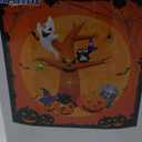 TCFUNDY 8 FT Tall Halloween Inflatable Scary Tree with Ghost, Pumpkin, Owl and Tombstone, Blow Up Inflatables with Build-in LEDs for Halloween Party Indoor, Outdoor, Yard, Garden, Lawn Decorations