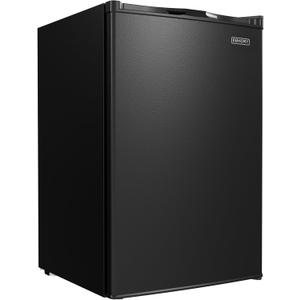 EUHOMY Upright freezer, 3.0Cubic Feet, Single Door Compact Mini Freezer with Reversible Door,Small freezer for Home/Dorms/Apartment/Office, Black
