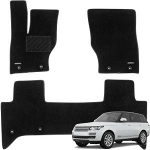 WENNEBIRD Superior Carpet Floor Mats for 2013-2021 Land Rover Range Rover (L405) (Excludes Sport), 0.5-Inch Ultra-Thick, Noise-Reducing, All-Weather Waterproof Anti-Slip  3-Pc Set