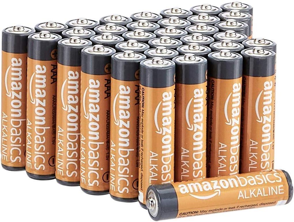 Amazon Basics 36-Pack AAA Alkaline High-Performance Batteries, 1.5 Volt, 10-Year Shelf Life