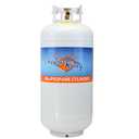 Flame King YSN401b 40 Pound Steel Propane Tank Cylinder with OPD Valve, White