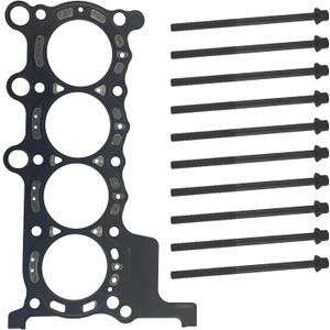122516A0A01 Cylinder Head Gasket with Head Bolt Kit Fit for Honda Accord 2018-2022 Civic 2016-2021 CR-V 2017-2021, 1.5L L4 Gas DOHC Turbo 16V, Multi-Layered Steel Like 55383 1225159B004