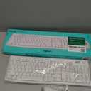 Logitech MK270 Wireless Keyboard and Mouse Combo for Windows, 2.4 GHz Wireless, Compact Mouse, 8 Multimedia and Shortcut Keys, 2-Year Battery Life, for PC, Laptop - White (1 Pack)