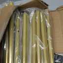 Double Rods Clothes Rack, Gold Rolling Clothing Racks for Hanging Clothes, Metal Portable Garment Rack for Bedroom, Cloakroom, Laundry room