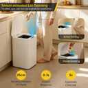 Dyna-Living Automatic Trash Can, 8 Gallon Self Sealing & Self-Changing Touchless Garbage Can Motion Sensor Trash Can, Smart Trash Bin with Automatic Lid for Kitchen Bathroom Office