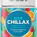 OLLY Kids Chillax Gummy, For a Calm and Relaxed Mood*, Magnesium, L-Theanine, Lemon Balm Extract, Chewable Supplement, Sherbet Flavored, 25 Day Supply - 50 Count (Packaging May Vary)