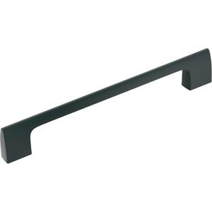 Amerock | Cabinet Pull | Matte Black | 6-5/16 inch (160 mm) Center-to-Center | Riva | 1 Pack | Drawer Pull | Drawer Handle | Cabinet Hardware
