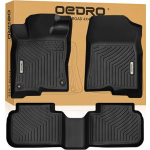 OEDRO Floor Mats Fit for Honda Civic 2022-2026 / Acura Integra 2023-2025,All Weather Custom Fit Heavy Duty Floor Liners 1st & 2nd Row Set (Not for Coupe Models)
