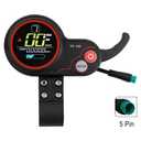 TF-100 5 Pin Electric Scooter LCD Display and Thumb Throttle for Kugoo M4 Electric Bike Scooters, 36V48V52V60V Ebike Thumb Throttle Controller with Waterproof Speedometer Panel