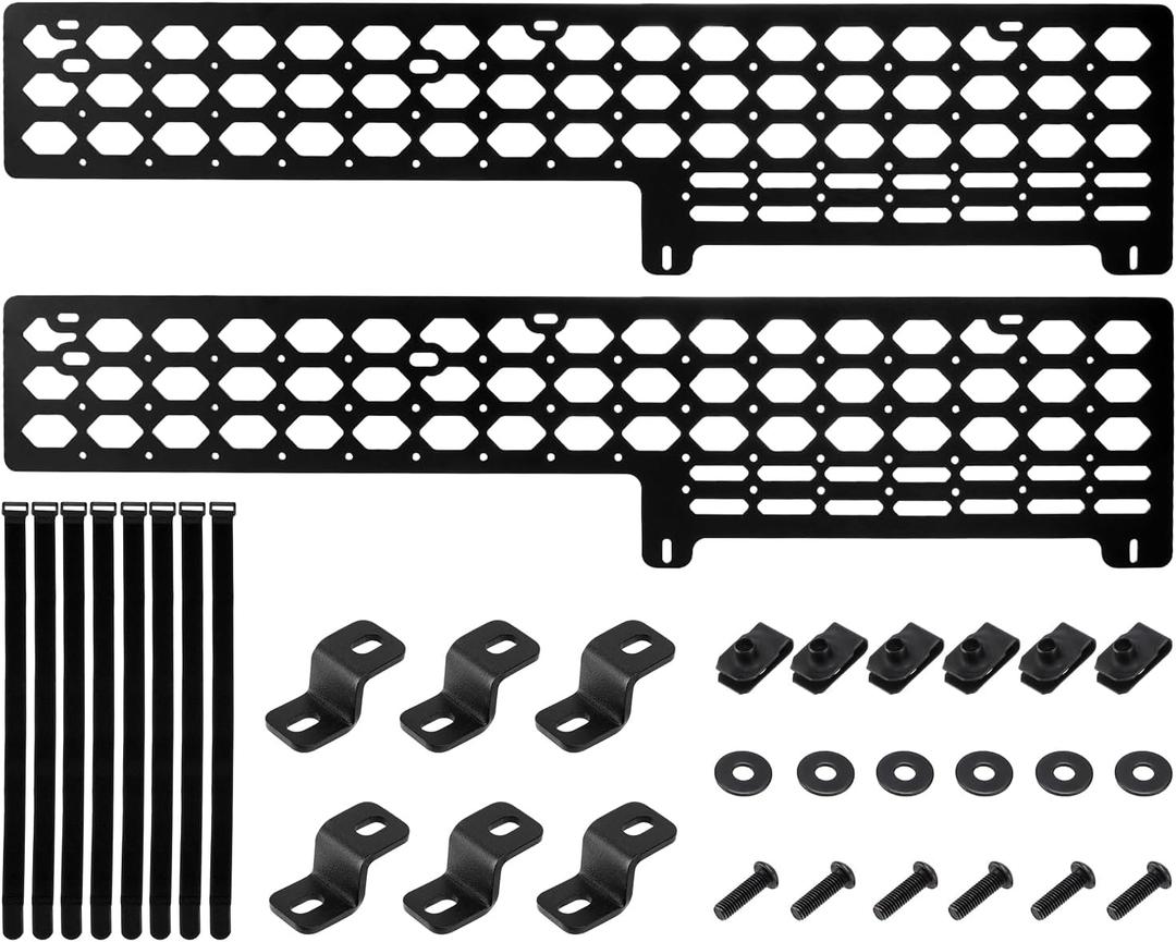 Side Bed Molle Panel Compatible with 2005-2023 Toyota Tacoma Truck Bed Molle Panel 5ft Bed Mounting System