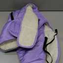 iBuddy Dog Winter Coat for X-Large Dogs, Easy on Dog Snow Fleece Coat Velcro Waterproof Pet Puffer Jacket with Harness Hole Adjustable Reflective Quilted Pet Cold Weather Vest for Girl Female (Purple)