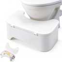 ACEQLYT New Upgrade Storage Toilet Stool Squat Adult, Poop Stool for Bathroom, Non-Slip Step Stool